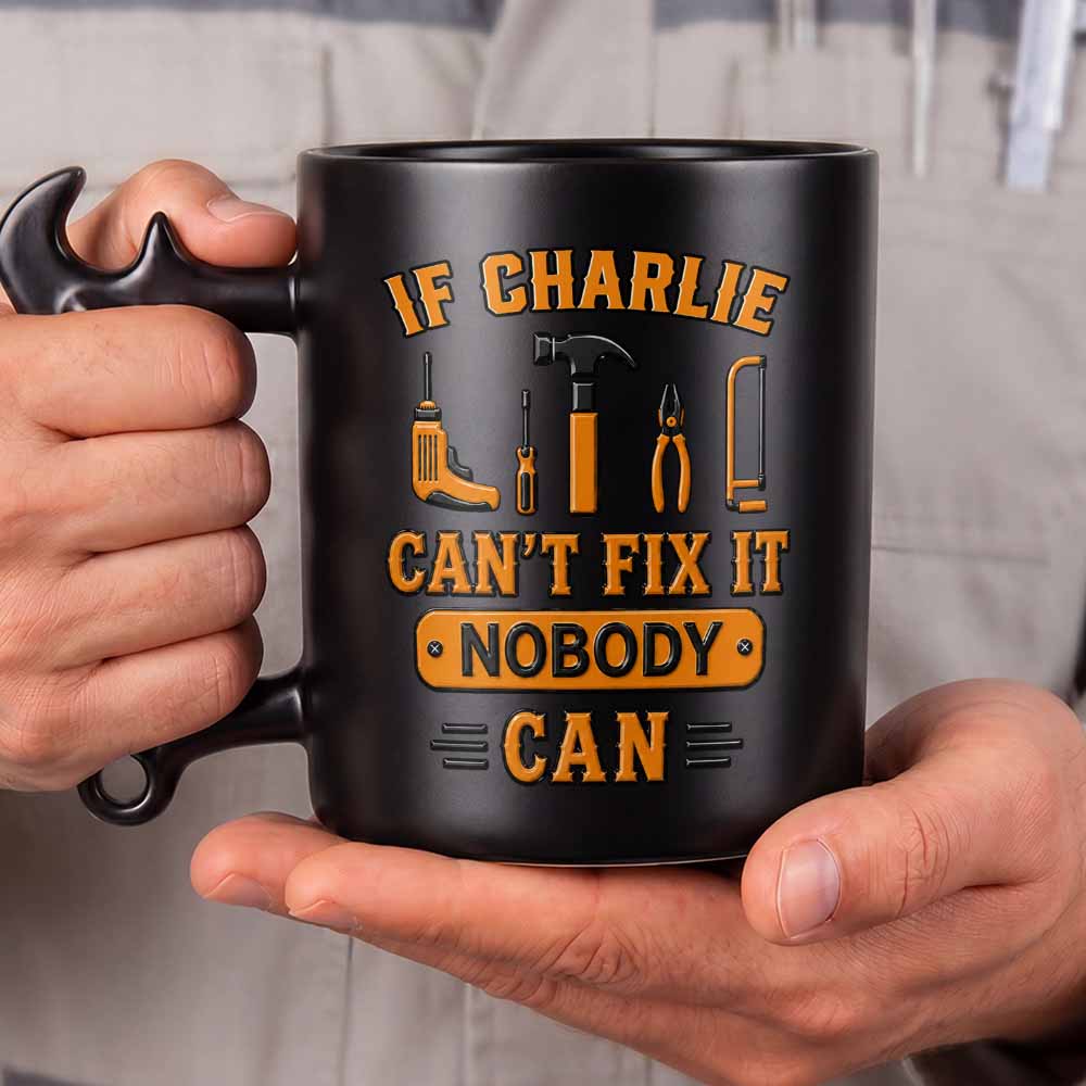 Personalized Wrench Handle Coffee Mug Custom Gift for Dad Wrench Handle Mug GradoCreations