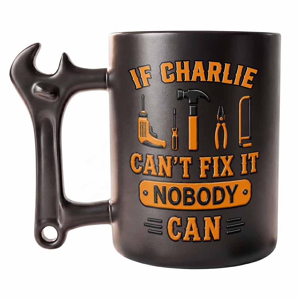 Personalized Wrench Handle Coffee Mug Custom Gift for Dad Wrench Handle Mug GradoCreations