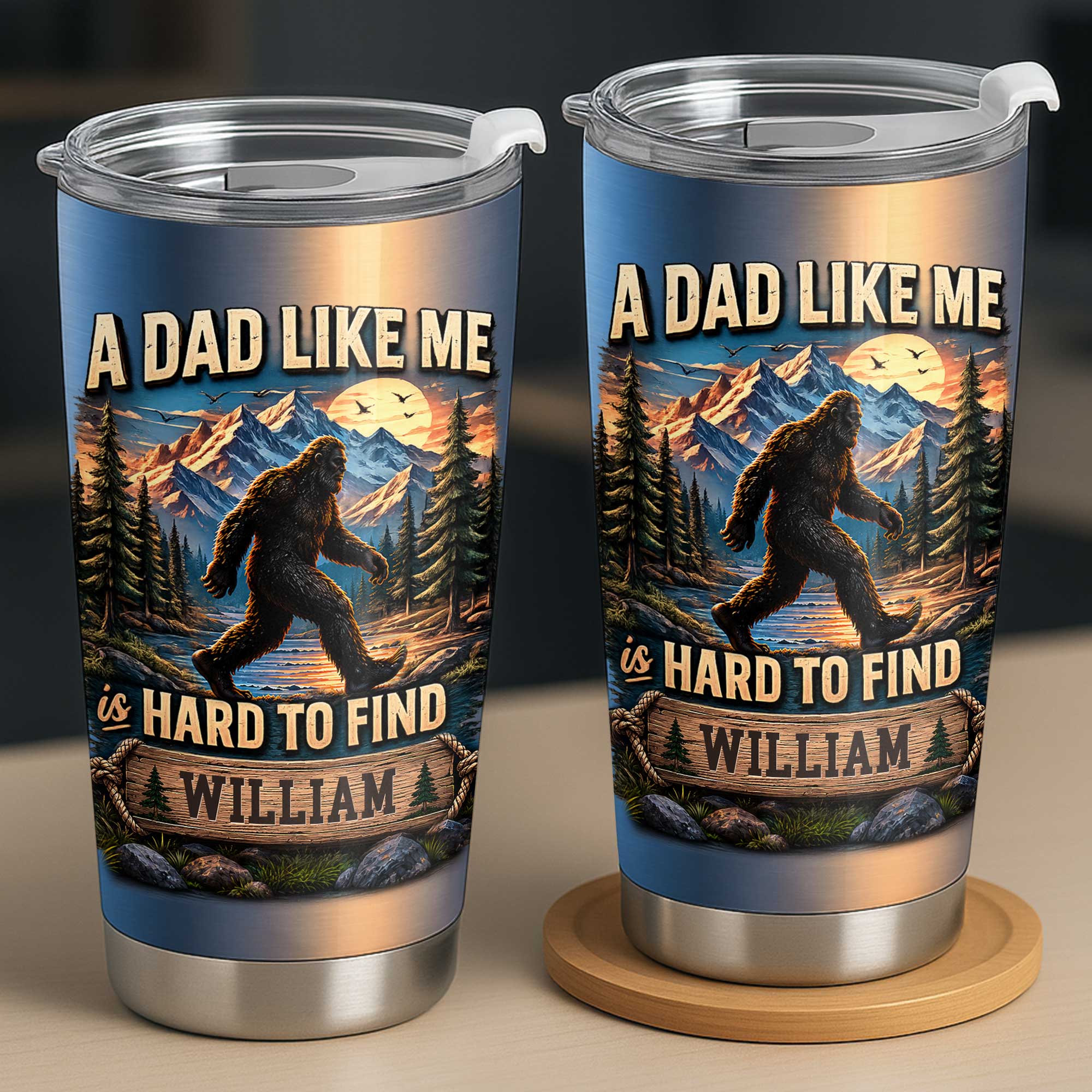 Personalized 20oz Stainless Steel Tumbler for Dad Gift 20oz Tumbler GradoCreations