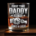Personalized Custom Whiskey Glass Gift for Dad - 1st Father's Day Whiskey Glass GradoCreations
