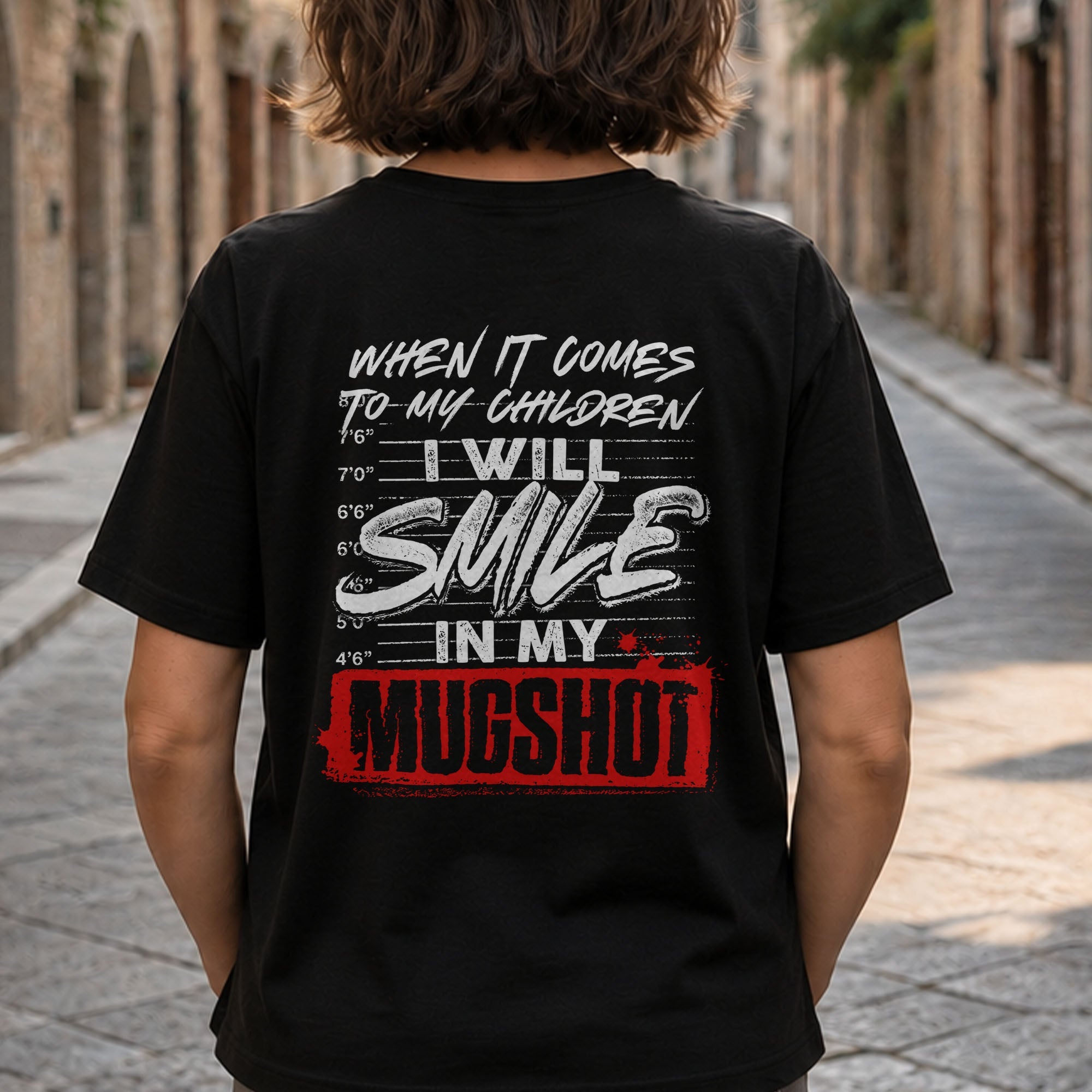 Personalized Custom T-Shirt for Dad Custom Names Gift Idea T-Shirt Font and Back GradoCreations