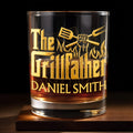 Personalized Custom Whiskey Glass Gift for Dad with Flames Design Whiskey Glass GradoCreations