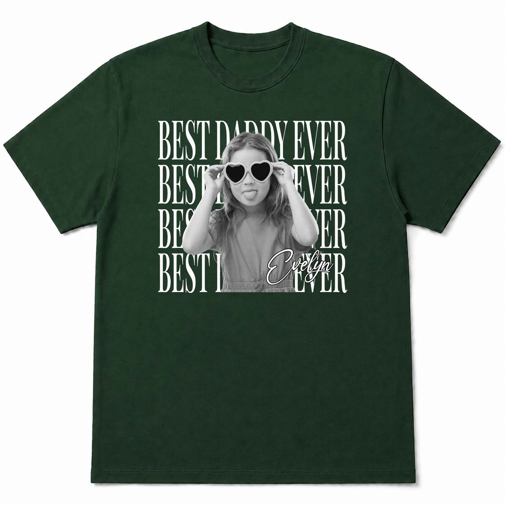 Personalized Custom Photo T-Shirt Hoodie Best Dad Ever Gift Shirt GradoCreations