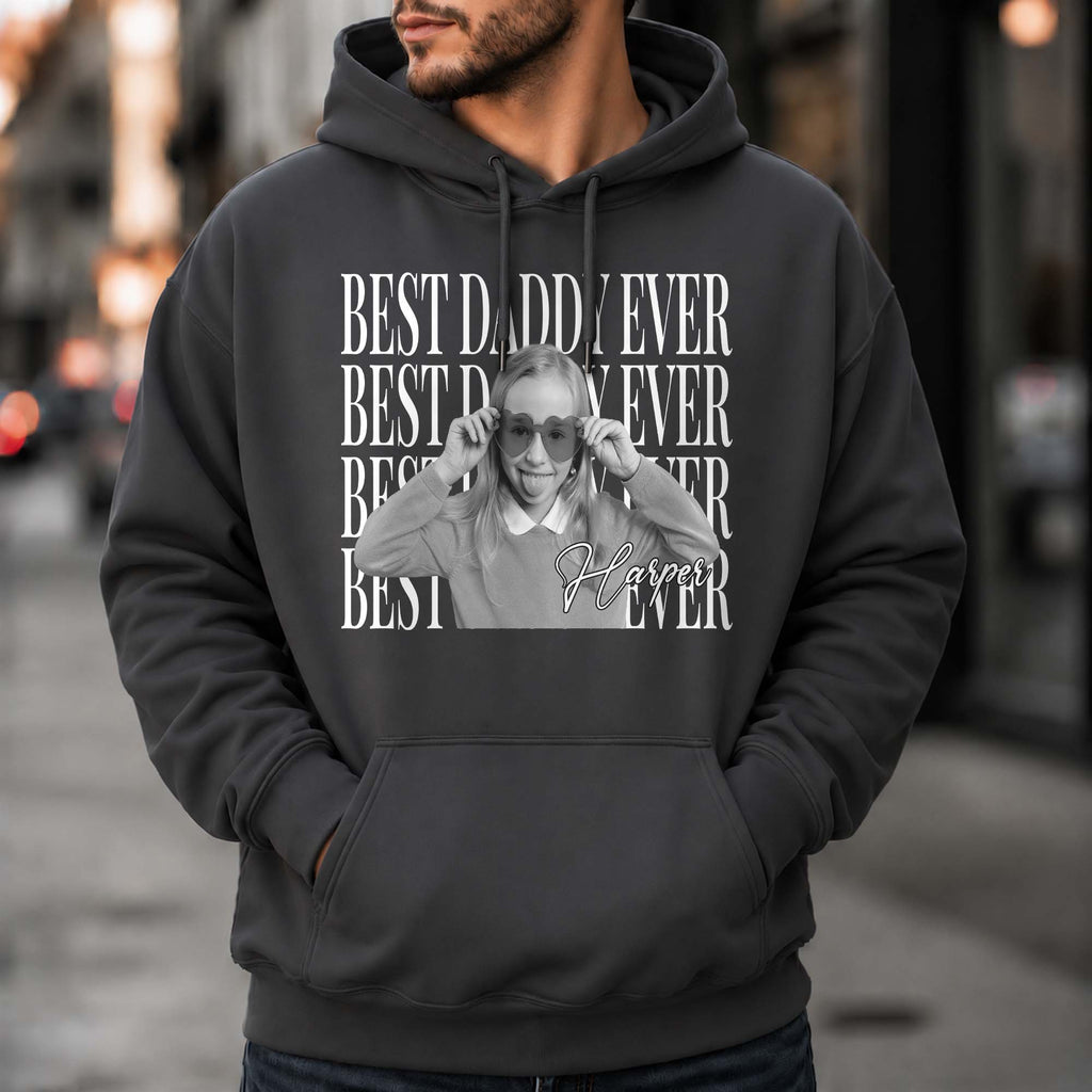 Personalized Custom Photo T-Shirt Hoodie Best Dad Ever Gift Shirt GradoCreations