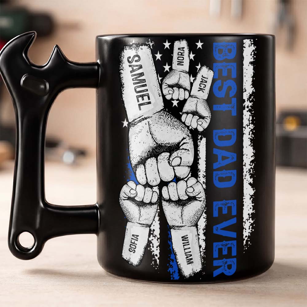 Personalized Wrench Handle Coffee Mug Custom Name Gift for Dad Wrench Handle Mug GradoCreations
