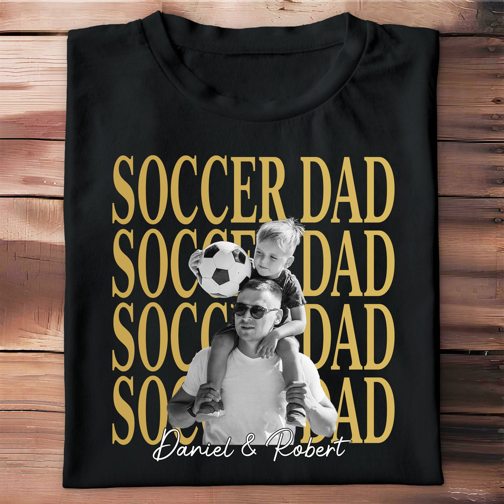 Personalized Soccer Dad T-Shirt Hoodie Custom Photo Gift Shirt GradoCreations