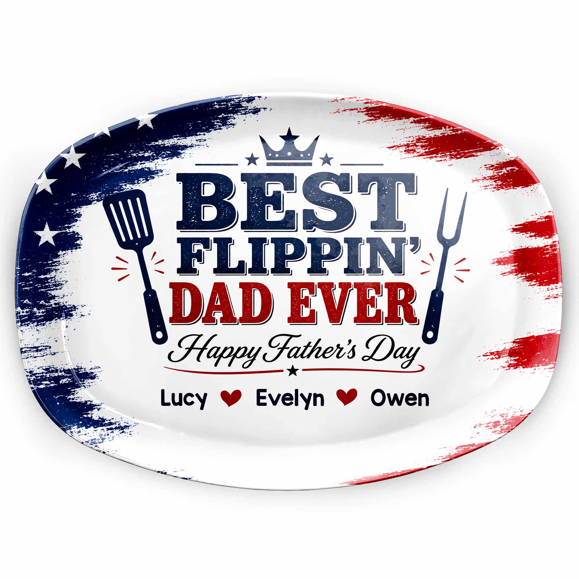 Personalized Custom Plate for Dad - Father's Day Gift Idea Custom Plate GradoCreations