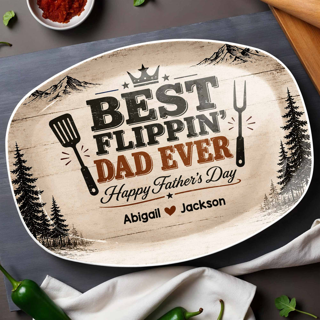 Personalized Custom Plate for Dad - Father's Day Gift Idea Custom Plate GradoCreations