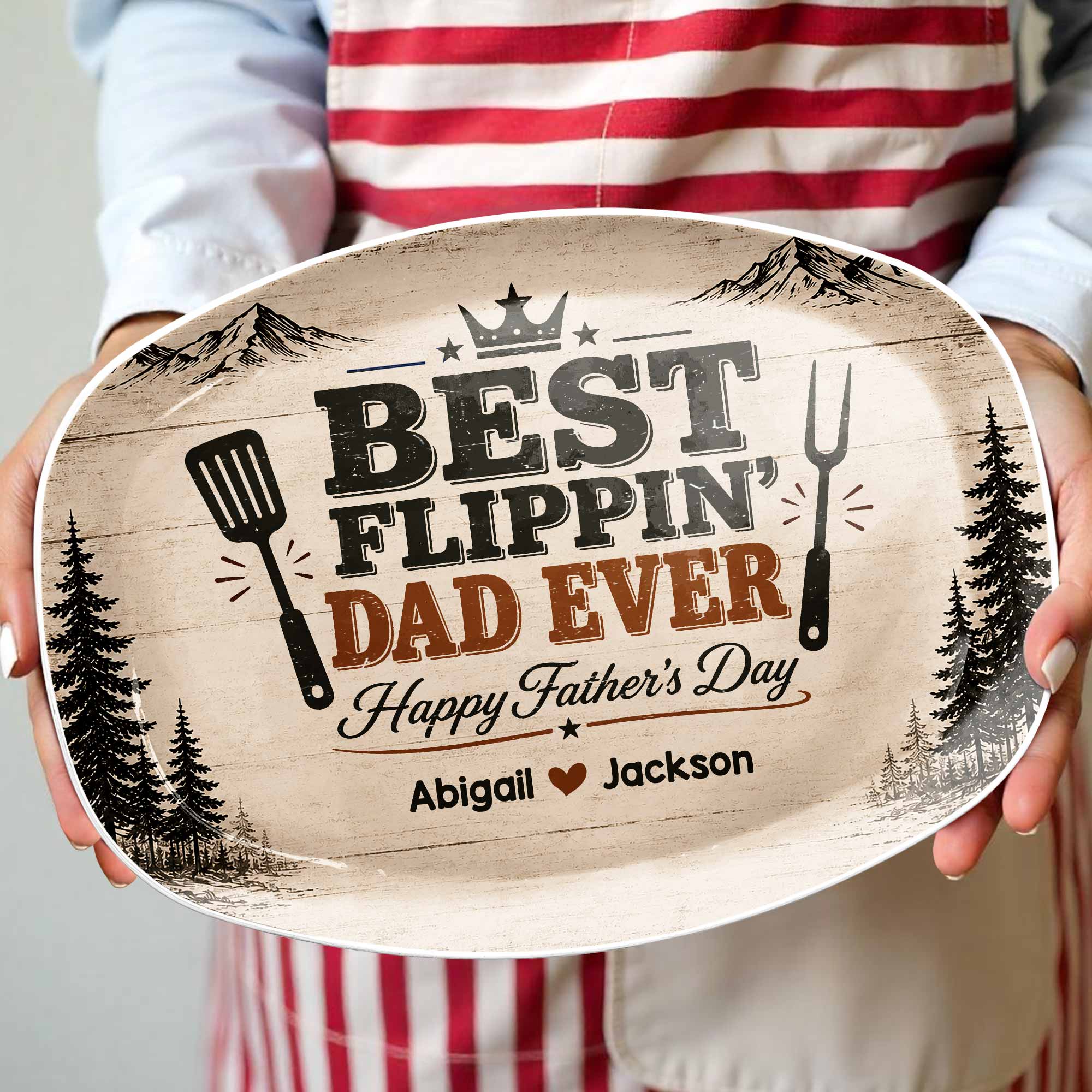 Personalized Custom Plate for Dad - Father's Day Gift Idea Custom Plate GradoCreations