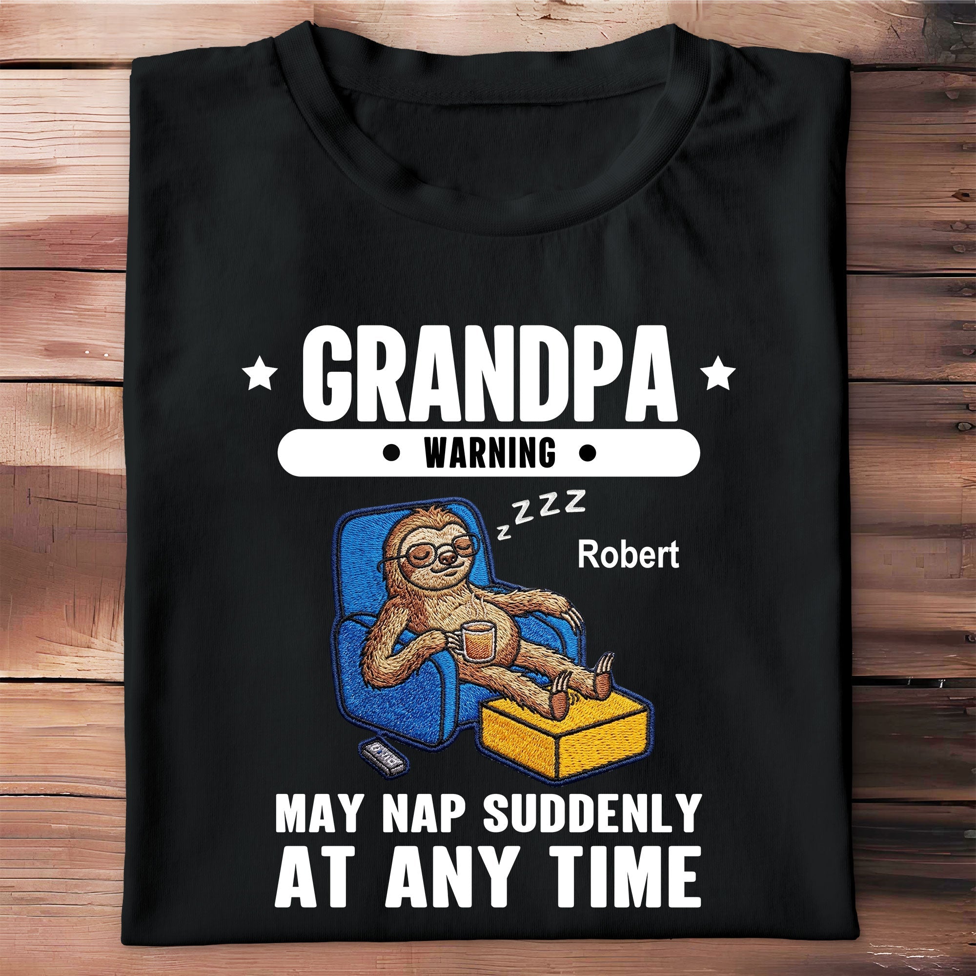 Personalized Grandpa Warning T-Shirt & Hoodie Gift for Dad - Custom Graphic Apparel Shirt GradoCreations
