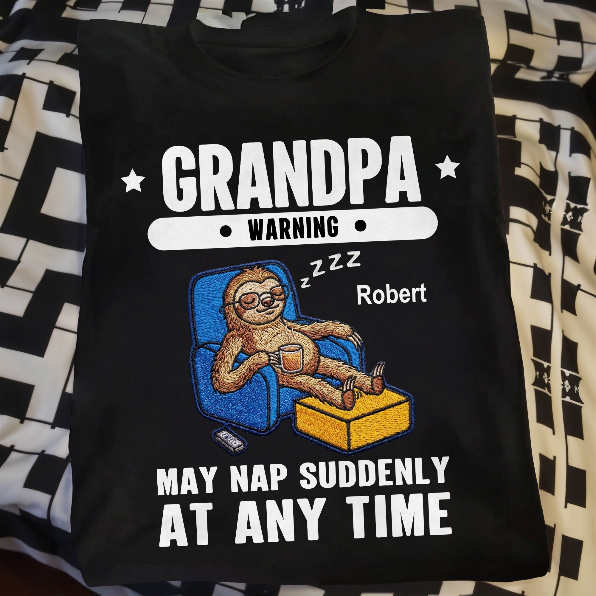 Personalized Grandpa Warning T-Shirt & Hoodie Gift for Dad - Custom Graphic Apparel Shirt GradoCreations