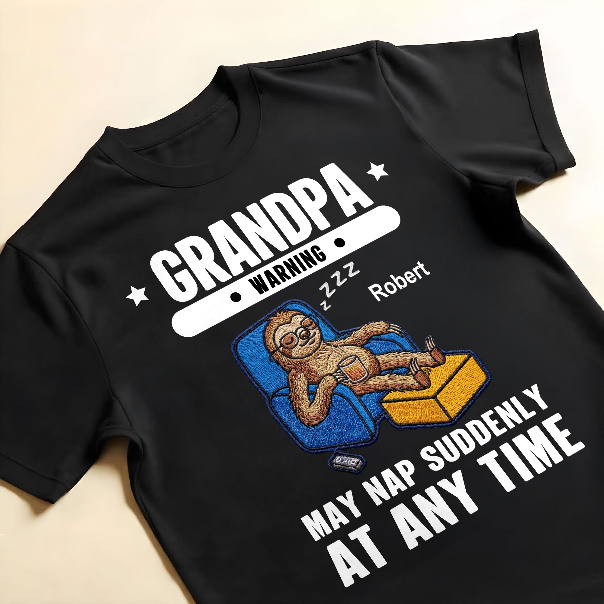 Personalized Grandpa Warning T-Shirt & Hoodie Gift for Dad - Custom Graphic Apparel Shirt GradoCreations