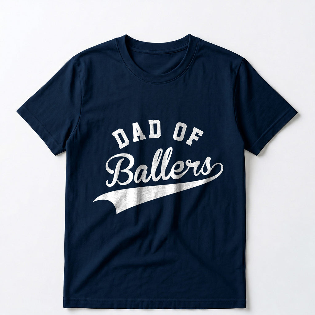 Personalized Custom T-Shirt for Dad with Sport Icons Gift T-Shirt Font and Back GradoCreations