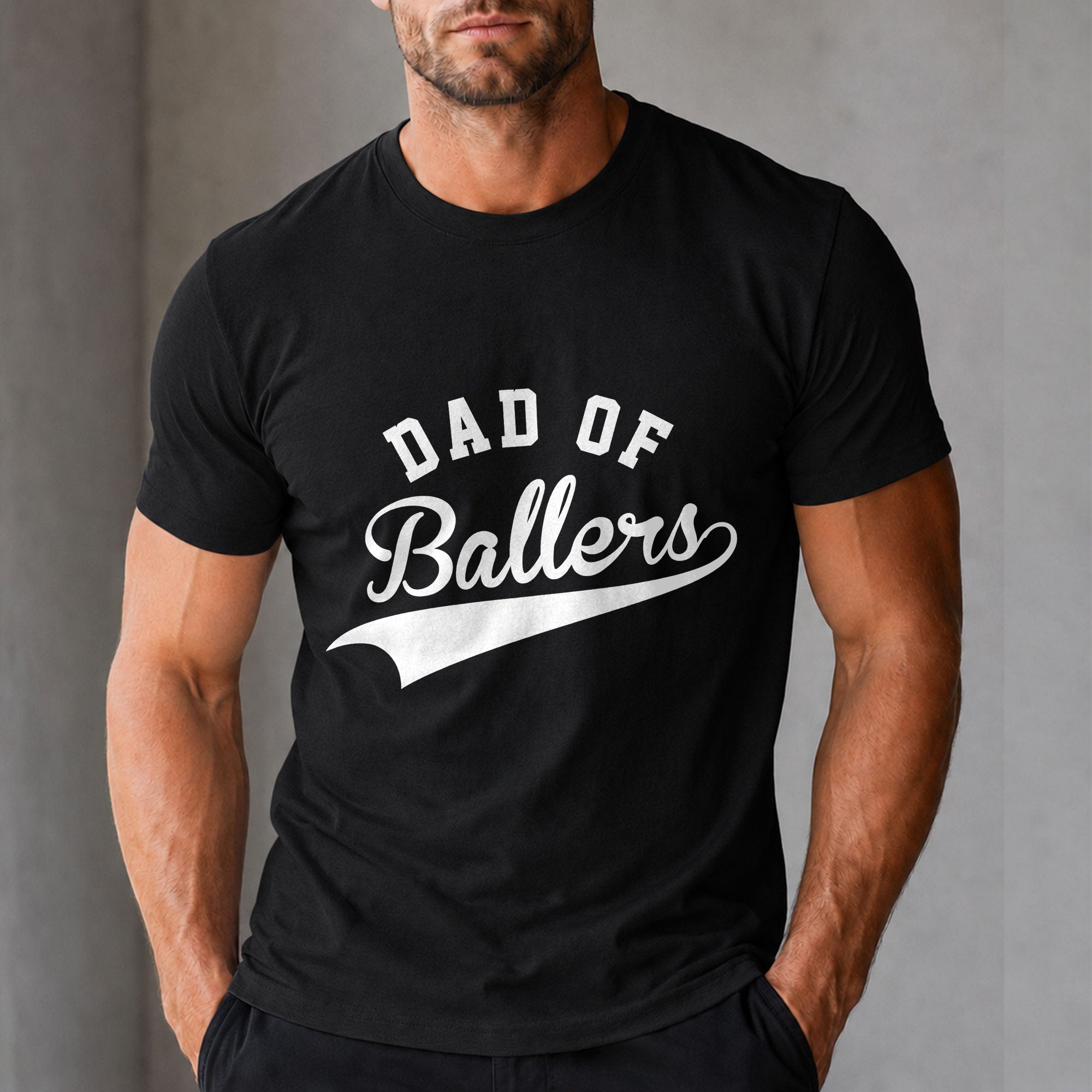 Personalized Custom T-Shirt for Dad with Sport Icons Gift T-Shirt Font and Back GradoCreations