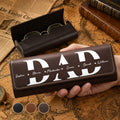 Personalized Leather Eyeglass Case Custom Name Gift for Dad Leather Eyeglass Case GradoCreations