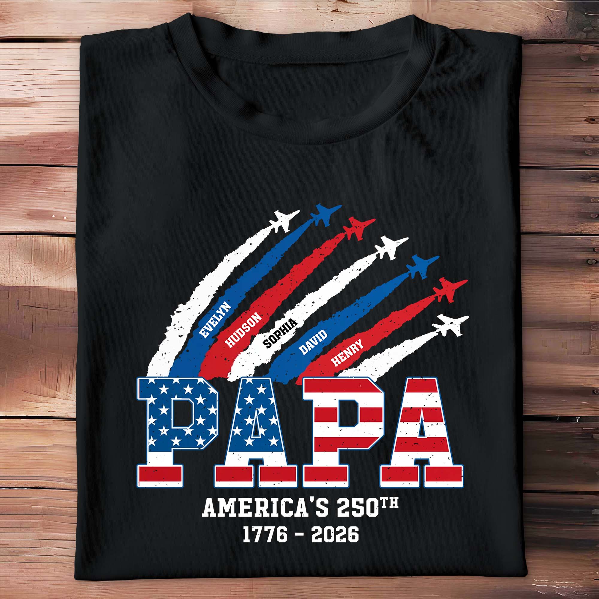 Personalized Fighter Jets T-Shirt & Hoodie Gift for Dad Shirt GradoCreations