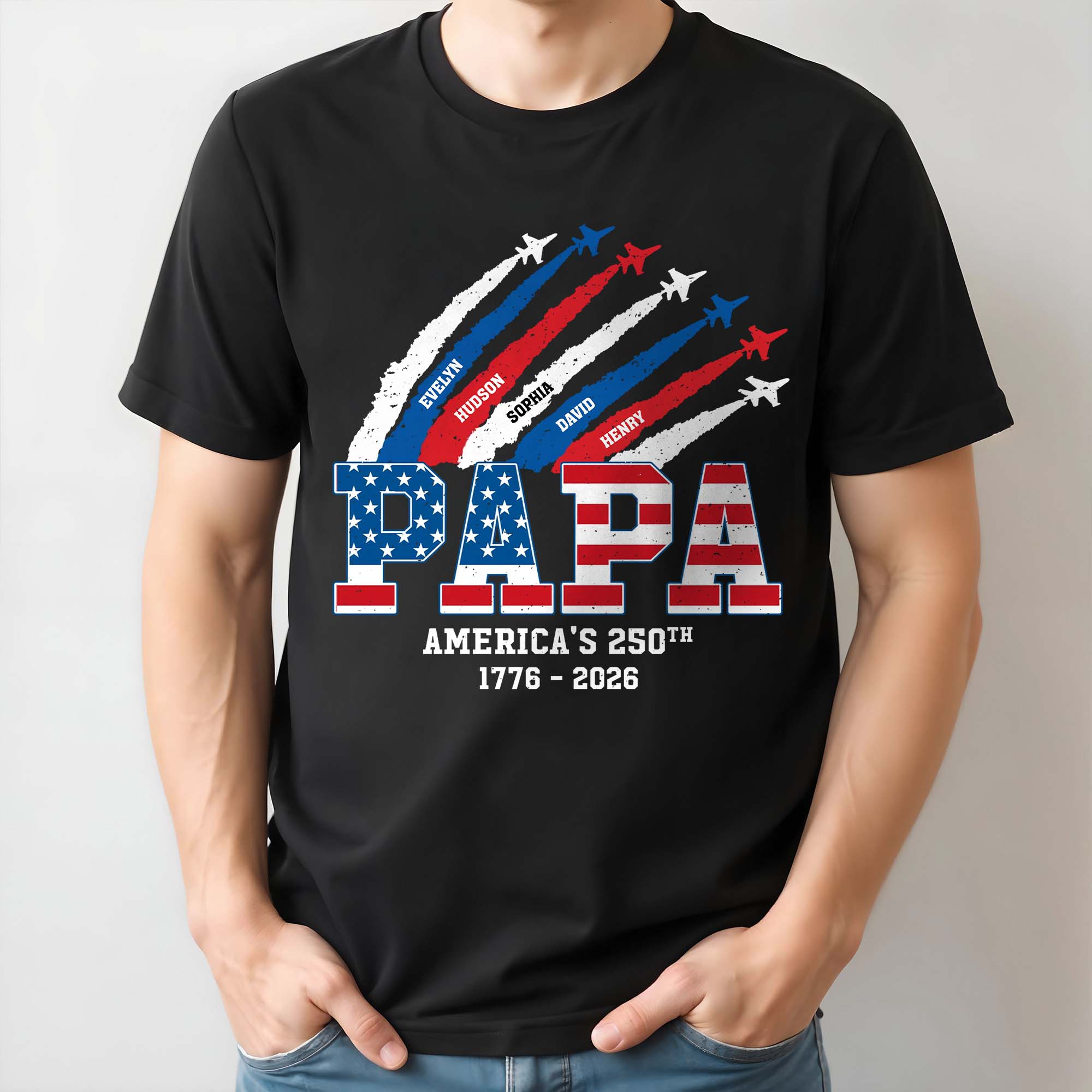 Personalized Fighter Jets T-Shirt & Hoodie Gift for Dad Shirt GradoCreations