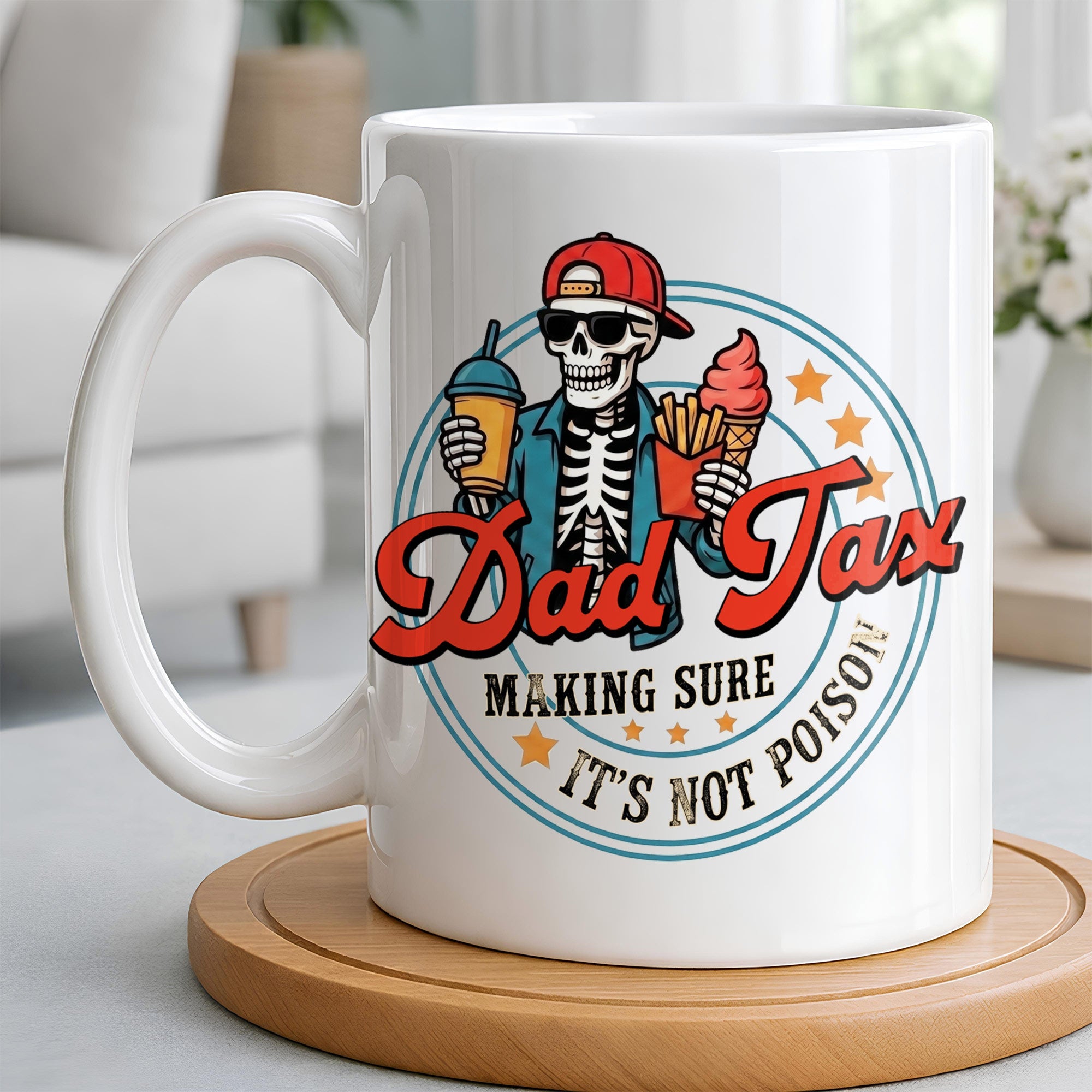 Personalized Coffee Mug Custom Name Funny Dad Gift for Father's Day Edge-to-edge Mug GradoCreations