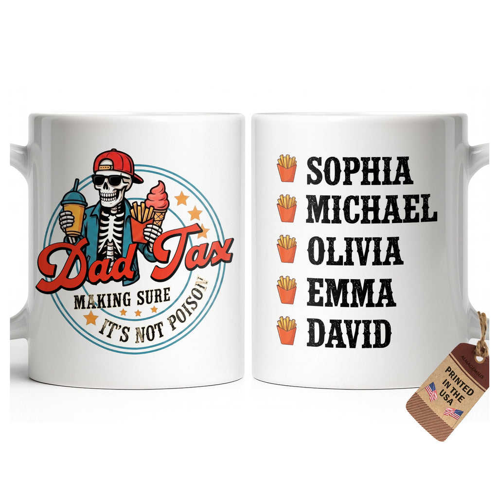 Personalized Coffee Mug Custom Name Funny Dad Gift for Father's Day Edge-to-edge Mug GradoCreations