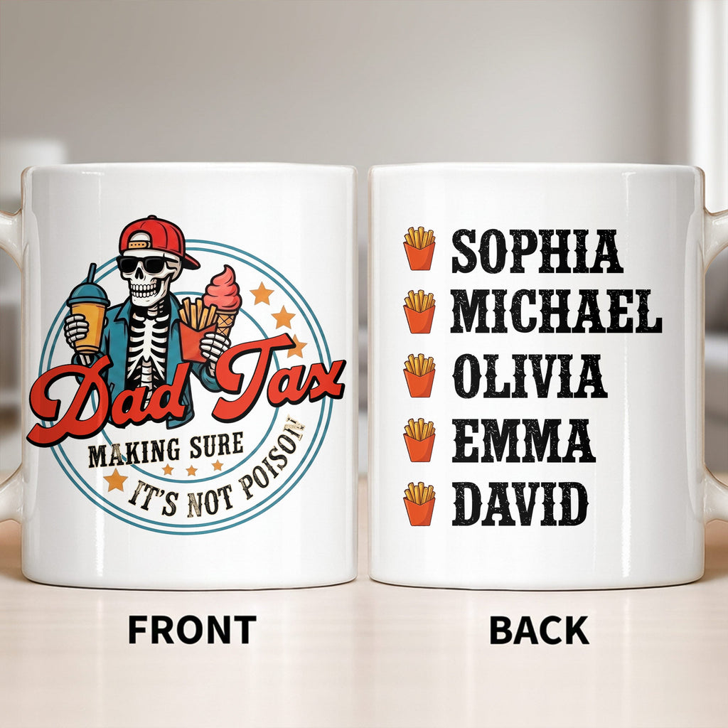 Personalized Coffee Mug Custom Name Funny Dad Gift for Father's Day Edge-to-edge Mug GradoCreations