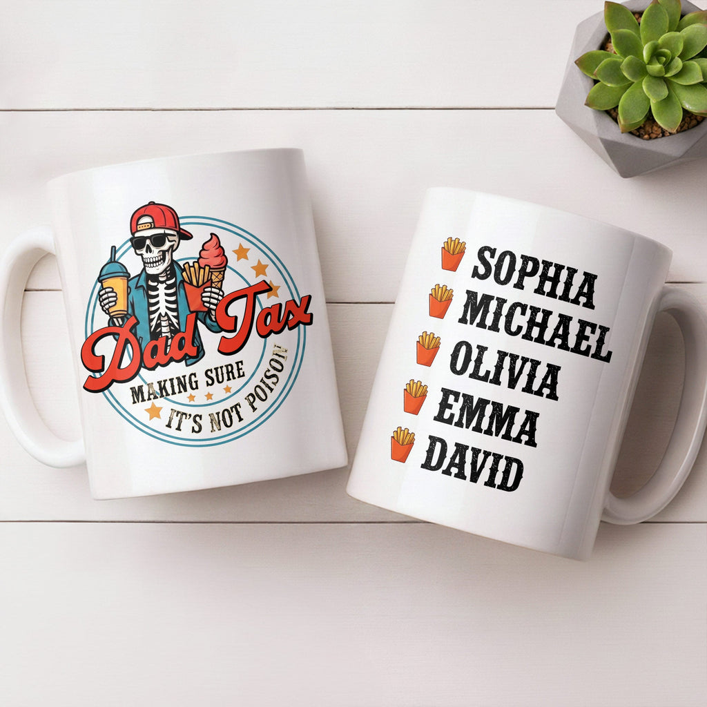 Personalized Coffee Mug Custom Name Funny Dad Gift for Father's Day Edge-to-edge Mug GradoCreations