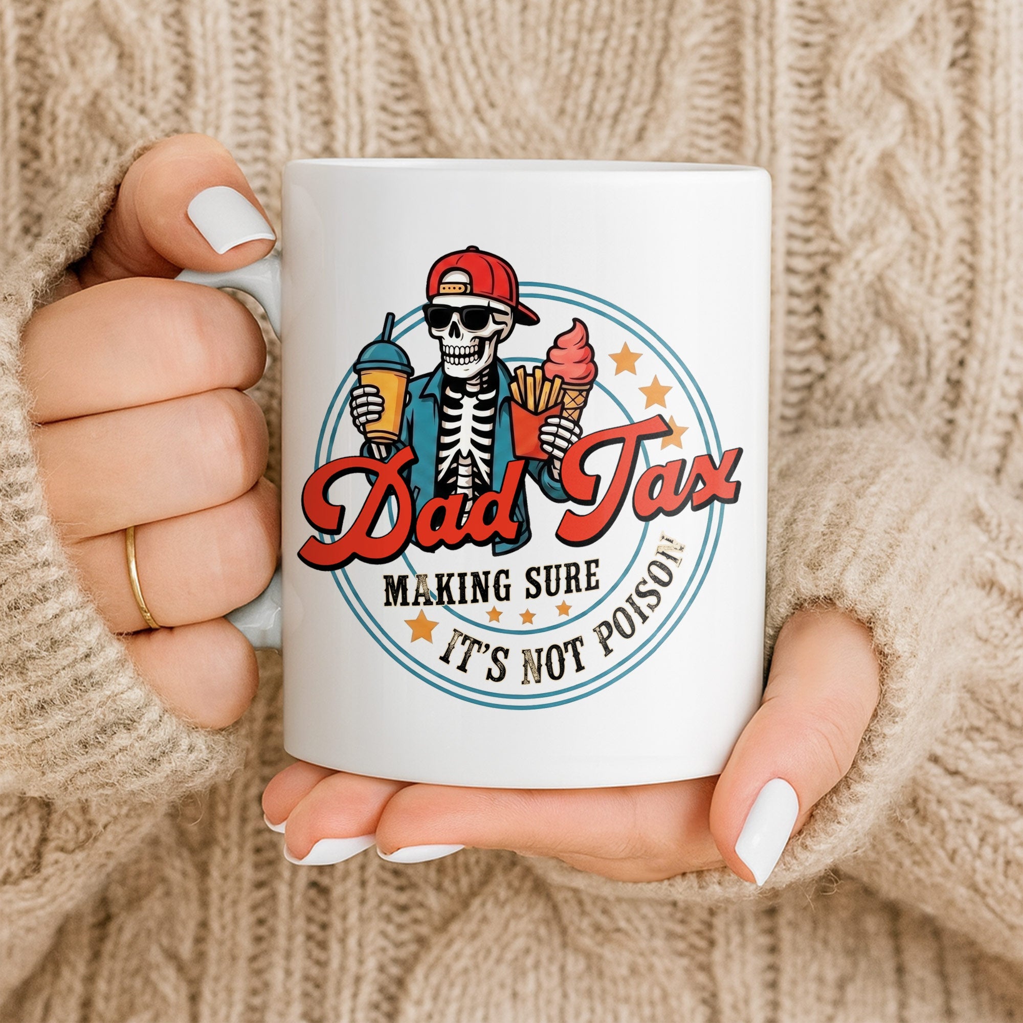 Personalized Coffee Mug Custom Name Funny Dad Gift for Father's Day Edge-to-edge Mug GradoCreations