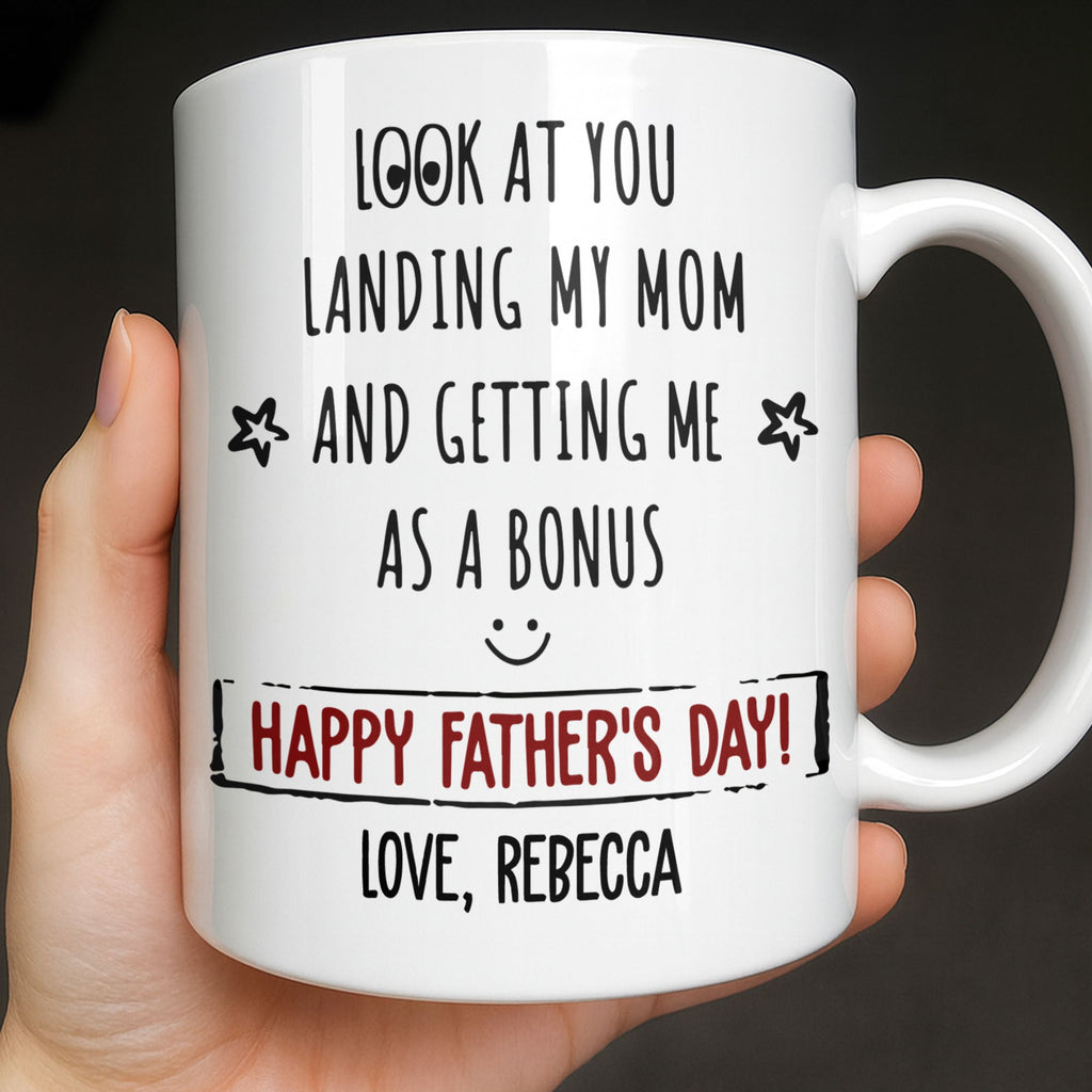 Personalized Coffee Mug Custom Message Gift for Dad Edge-to-edge Mug GradoCreations