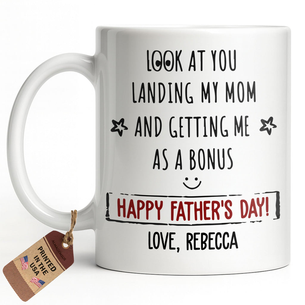 Personalized Coffee Mug Custom Message Gift for Dad Edge-to-edge Mug GradoCreations