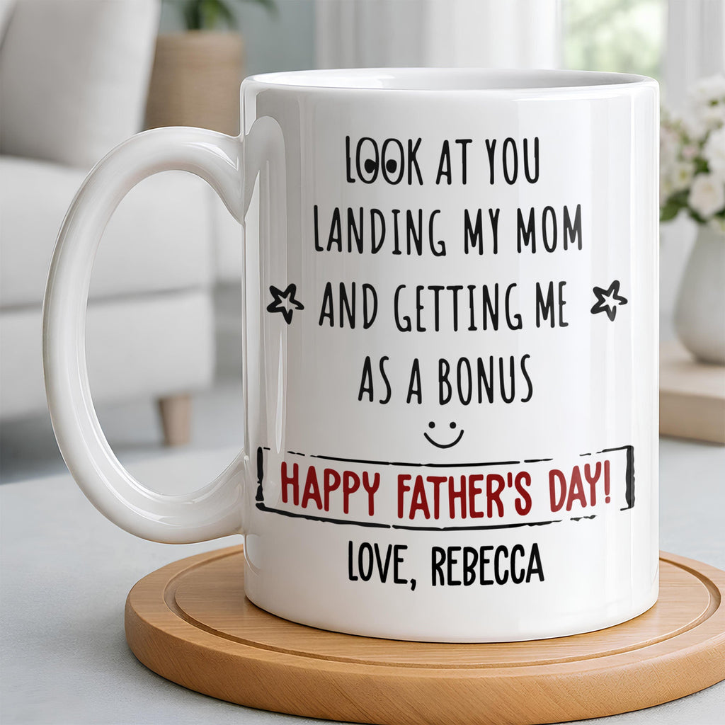 Personalized Coffee Mug Custom Message Gift for Dad Edge-to-edge Mug GradoCreations