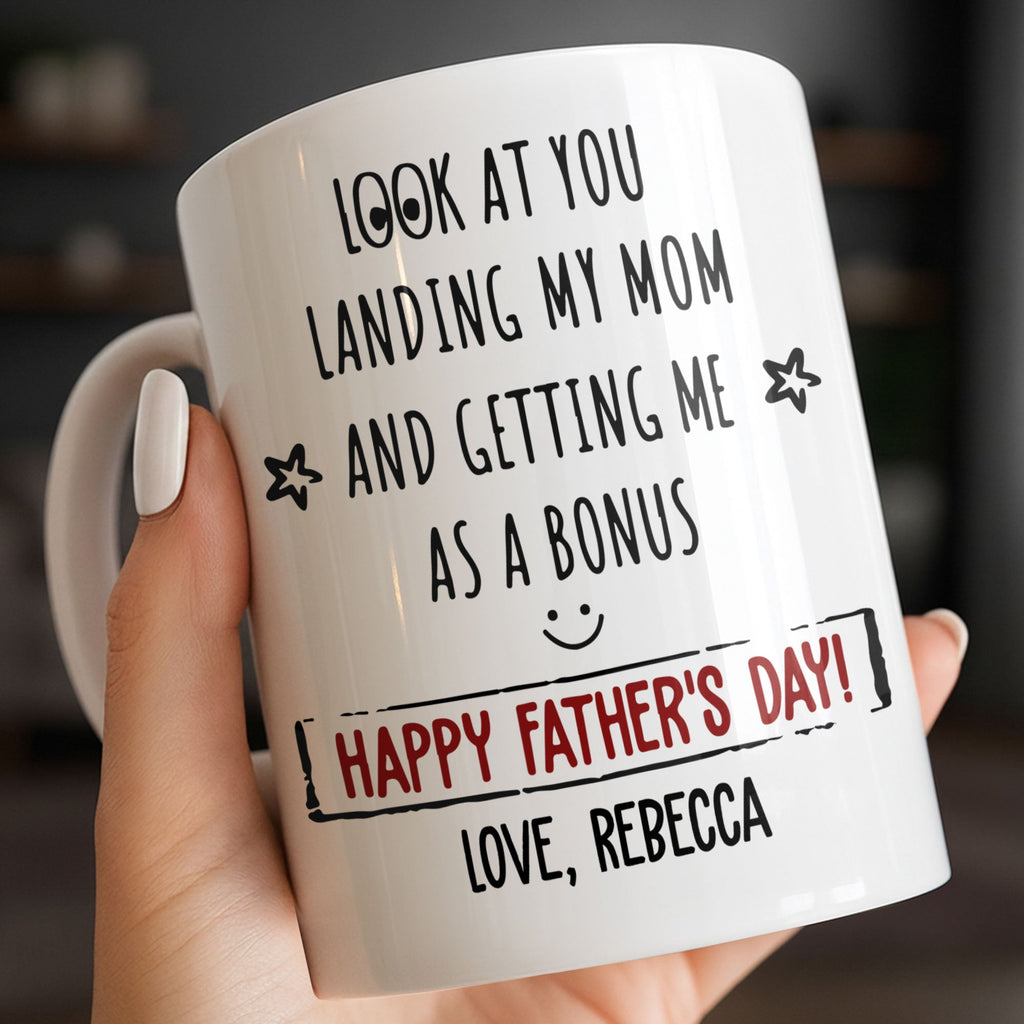 Personalized Coffee Mug Custom Message Gift for Dad Edge-to-edge Mug GradoCreations
