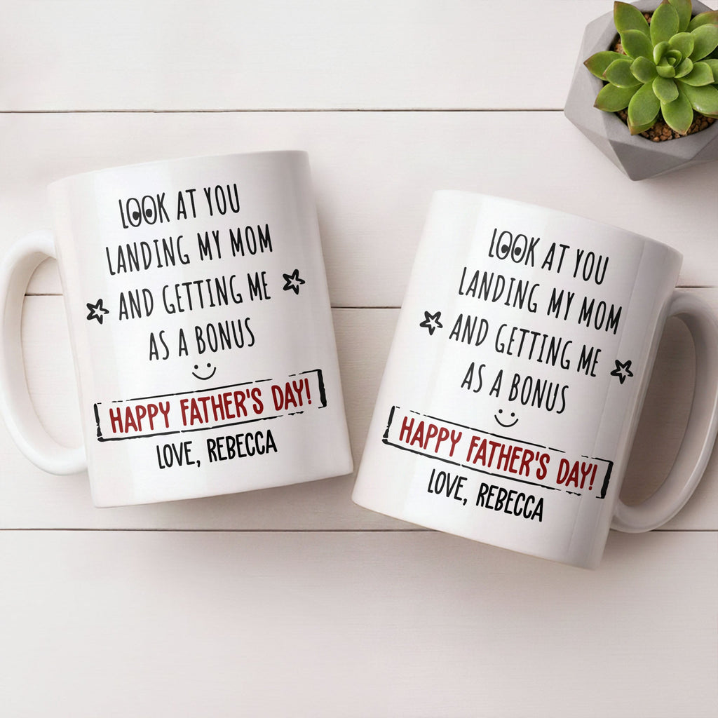Personalized Coffee Mug Custom Message Gift for Dad Edge-to-edge Mug GradoCreations