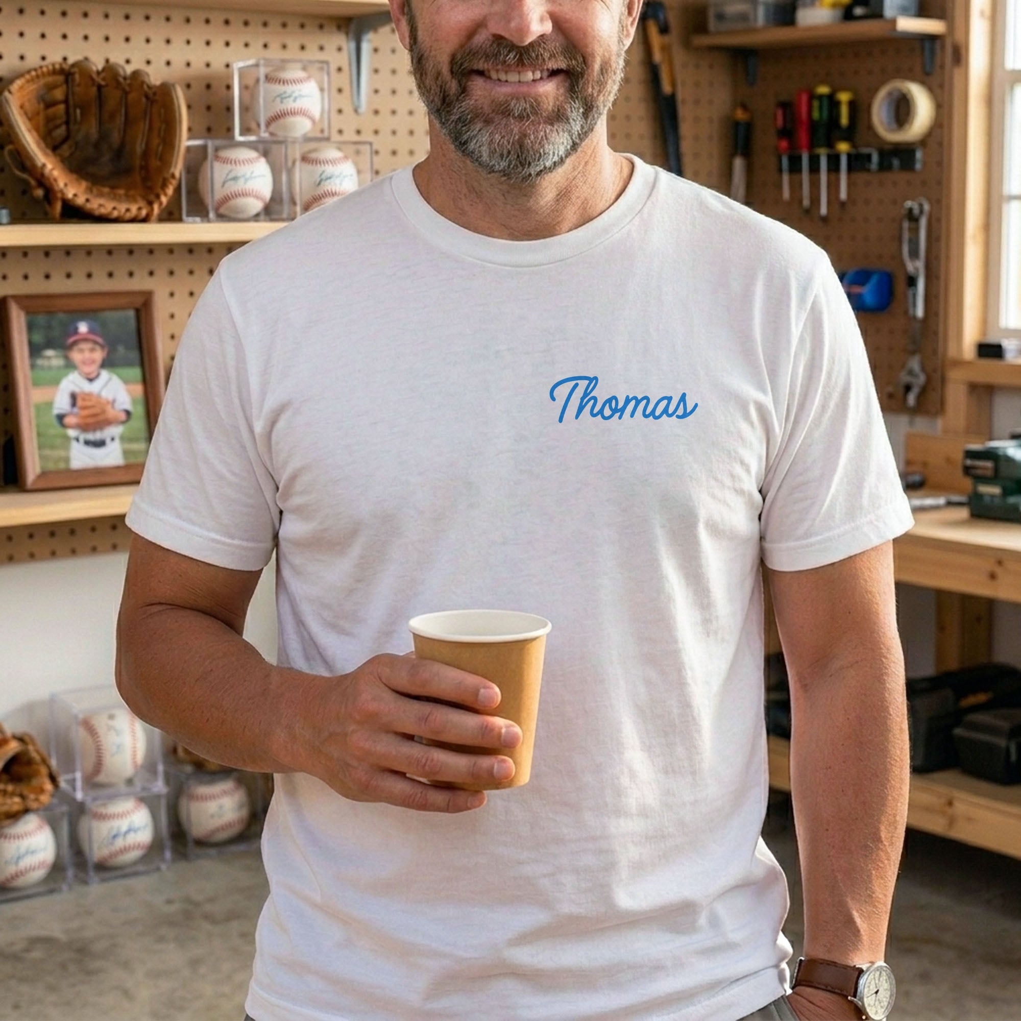 Personalized Just Resting My Eyes Club T-Shirt for Dad T-Shirt Font and Back GradoCreations