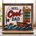 Personalized Fishing Rod Wood Plaque Custom Message Gift for Dad Wood Plaque GradoCreations