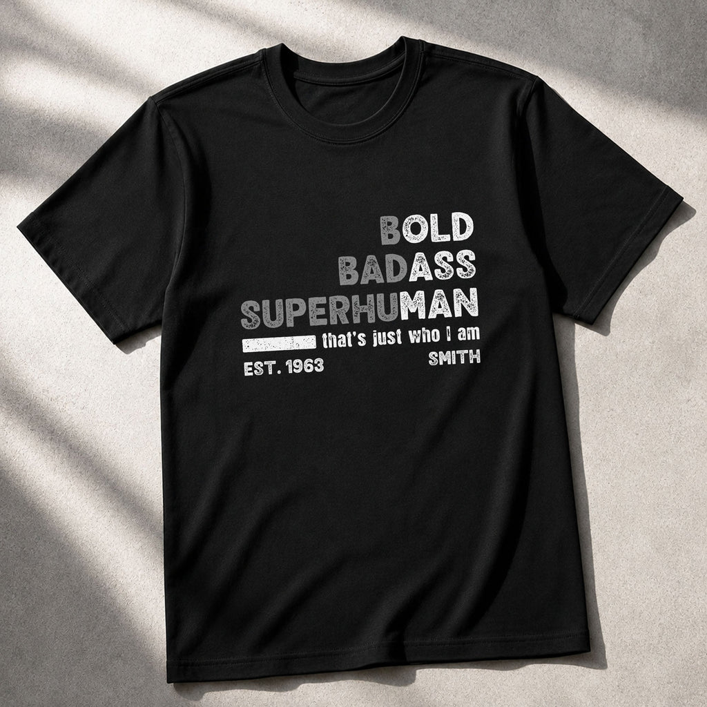 Personalized Typography T-shirt & Hoodie Custom Gift for Dad Shirt GradoCreations