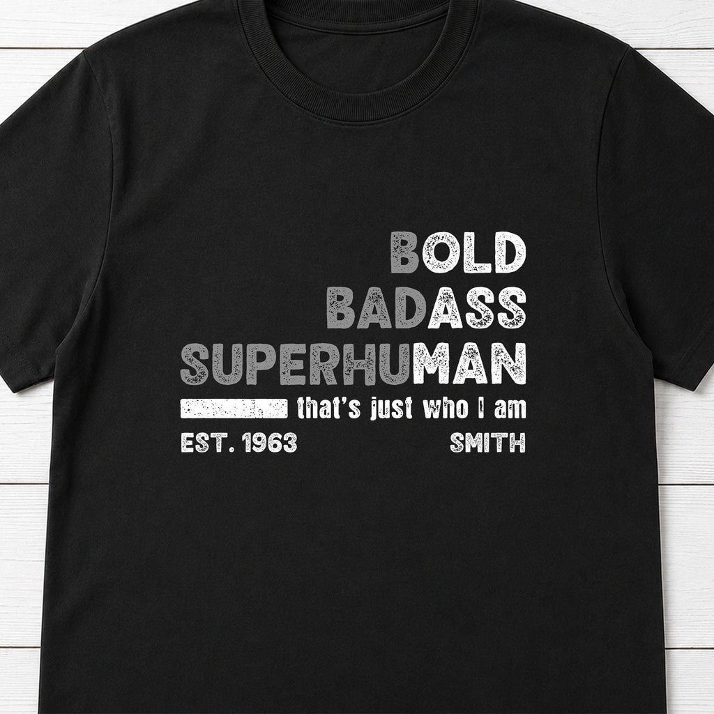 Personalized Typography T-shirt & Hoodie Custom Gift for Dad Shirt GradoCreations