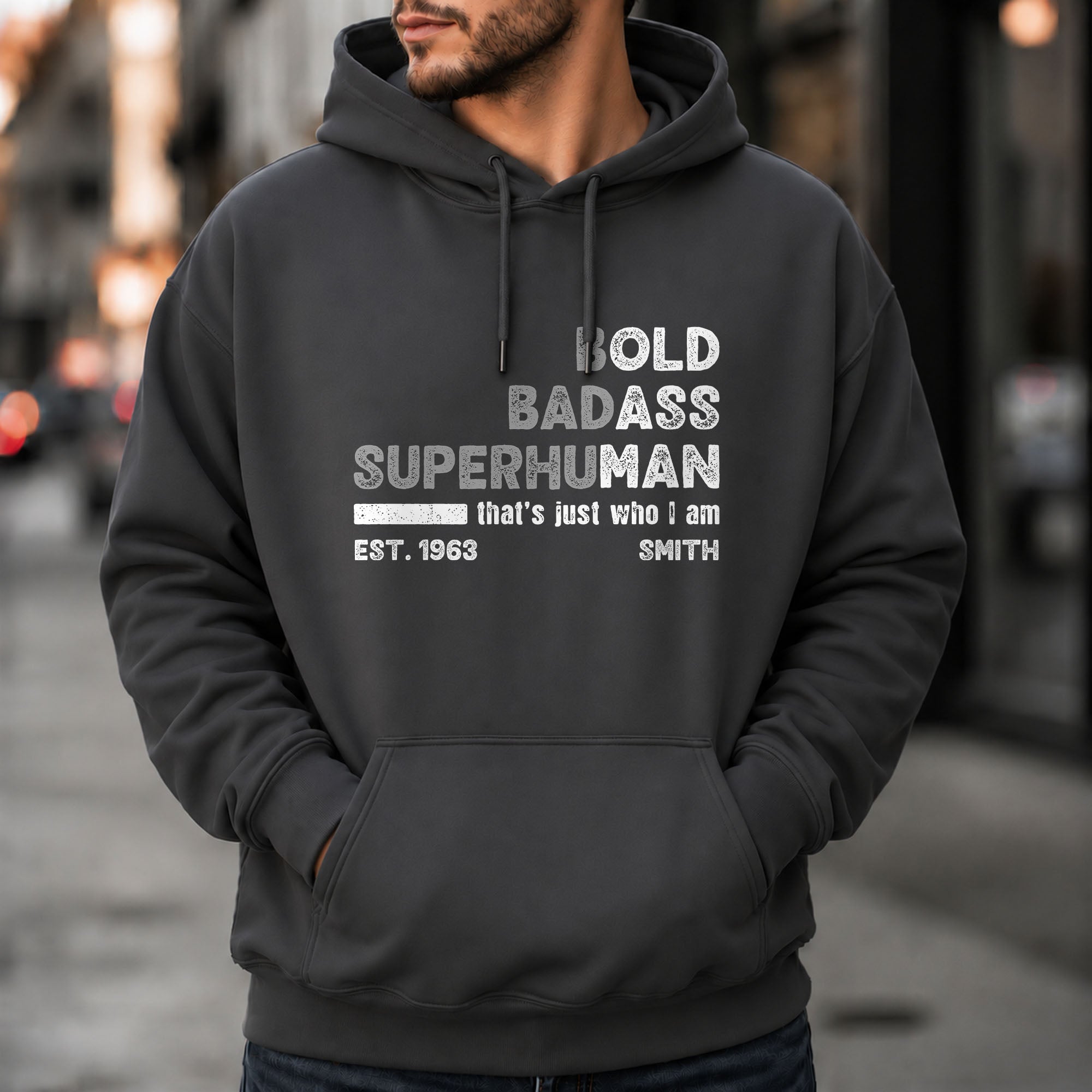 Personalized Typography T-shirt & Hoodie Custom Gift for Dad Shirt GradoCreations
