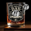 Personalized Custom Whiskey Glass with Photo Upload Gift for Dad Whiskey Glass GradoCreations