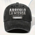 Personalized Washed Denim Cap Custom Name Gift for Dad Washed Denim Cap GradoCreations