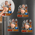 Personalized Squishy Acrylic Fridge Magnet for Dad - Funny BBQ Gift