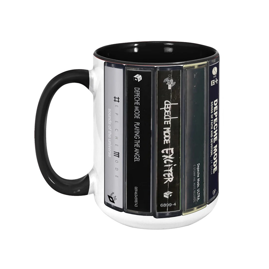 Retro Depeche Mode Albums Accent Mug Unique Gift for Music Lovers GradoCreations