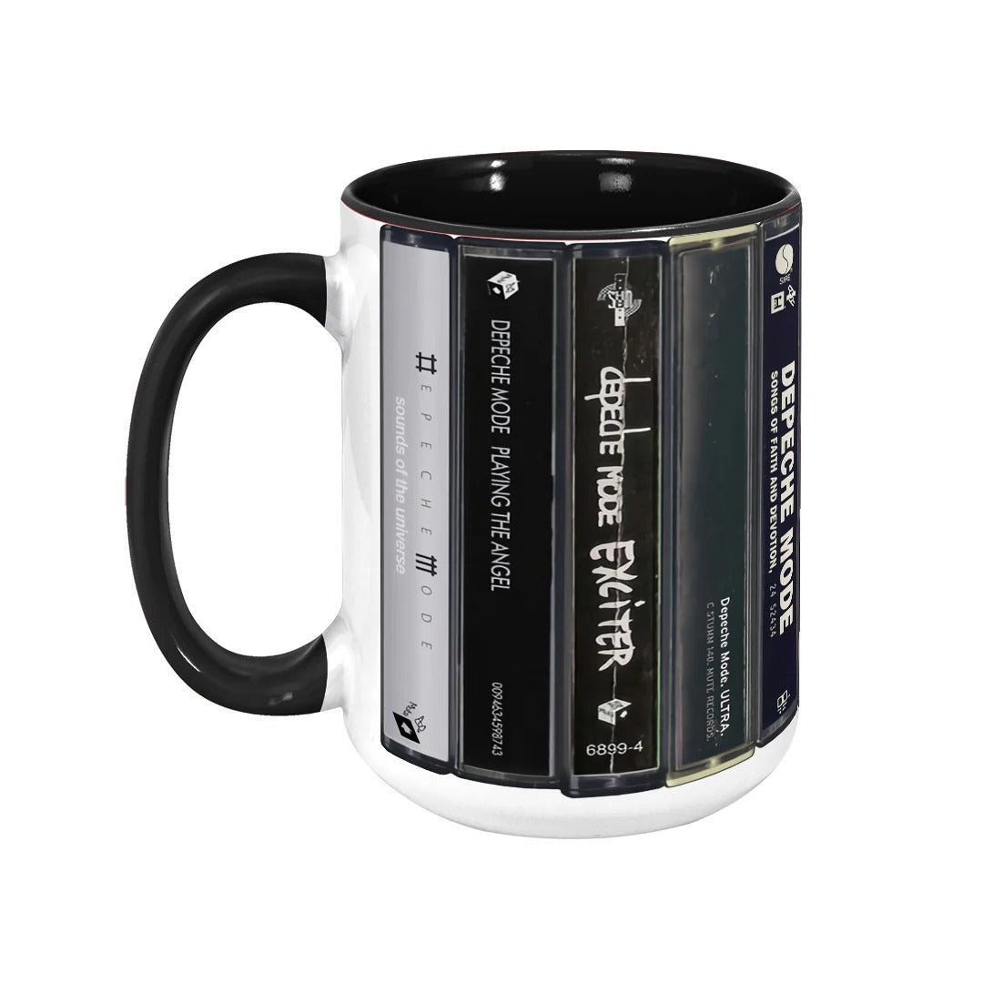 Retro Depeche Mode Albums Accent Mug Unique Gift for Music Lovers GradoCreations