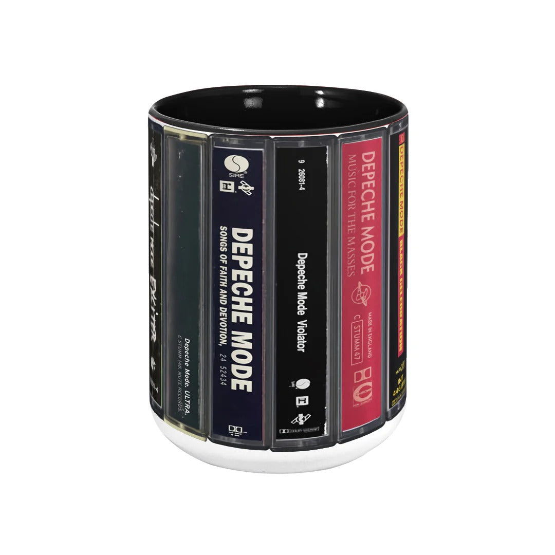 Retro Depeche Mode Albums Accent Mug Unique Gift for Music Lovers GradoCreations