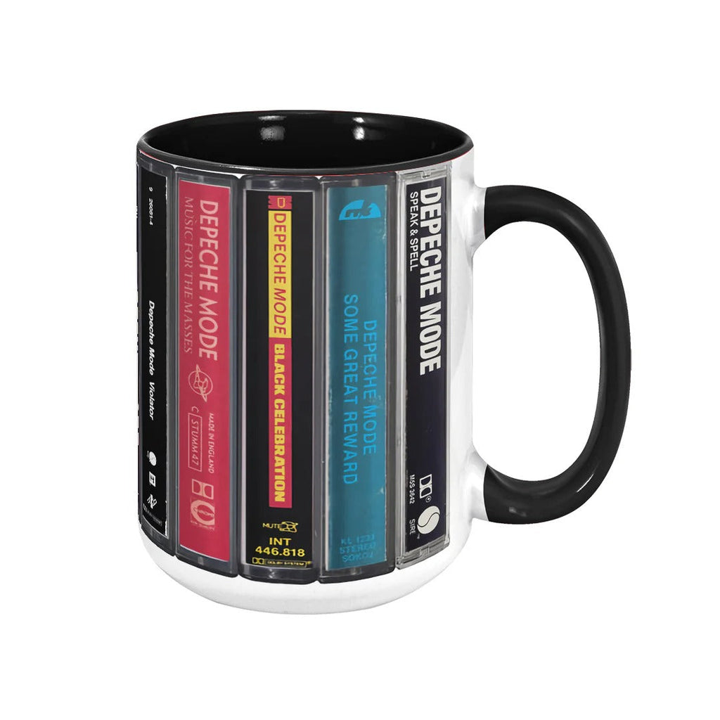 Retro Depeche Mode Albums Accent Mug Unique Gift for Music Lovers GradoCreations