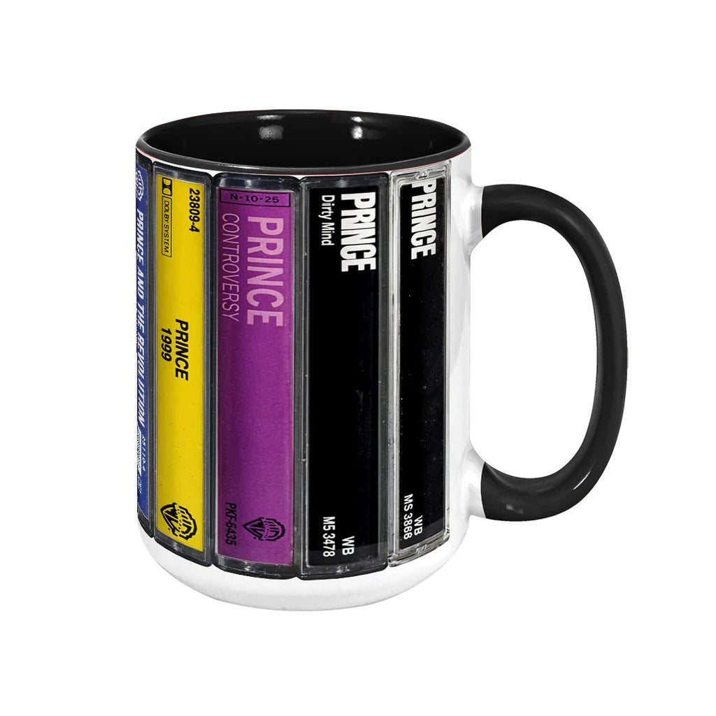 Prince Albums Cassette Retro Accent Mug for Music Lovers GradoCreations