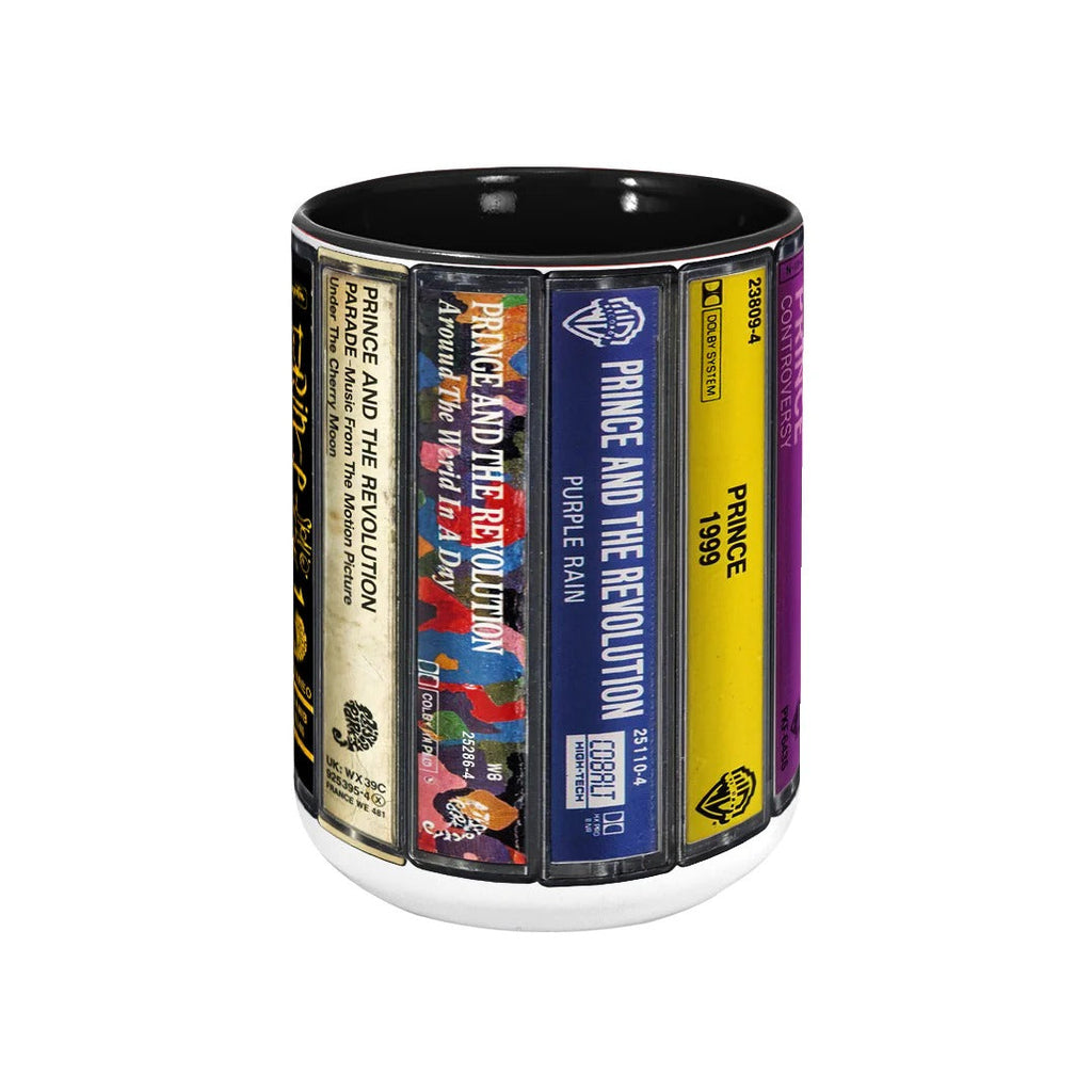 Prince Albums Cassette Retro Accent Mug for Music Lovers GradoCreations