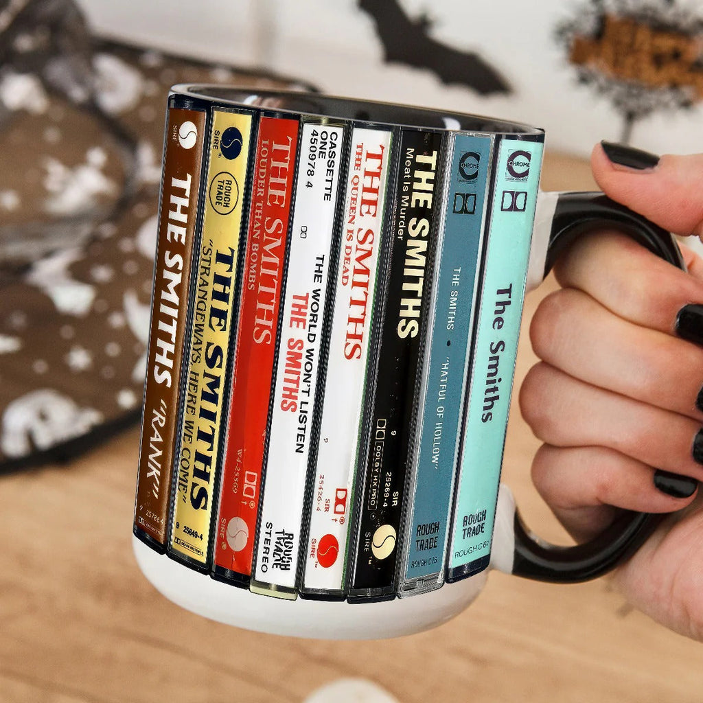 Retro Cassette Accent Mug Featuring The Smiths Albums for Music Lovers GradoCreations