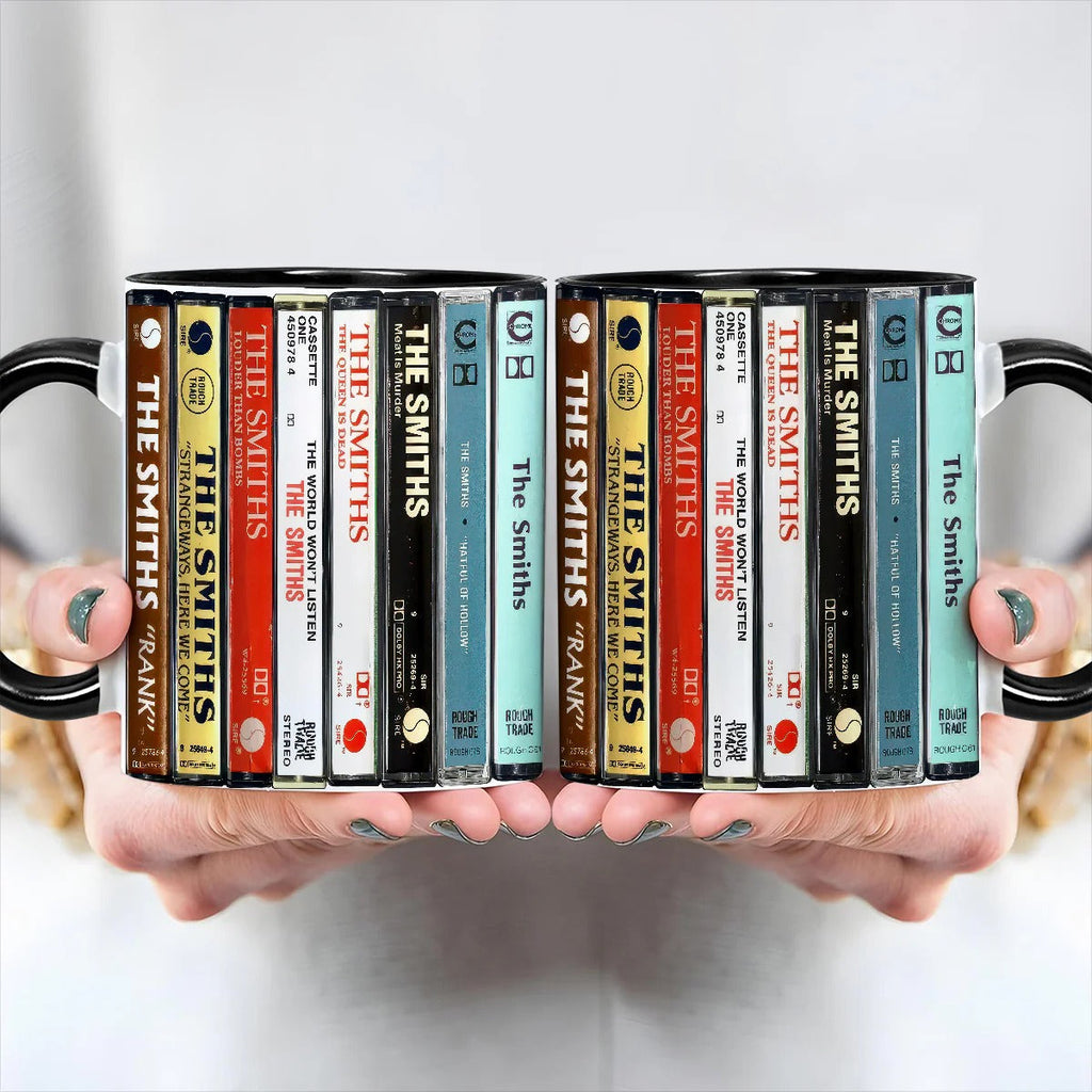 Retro Cassette Accent Mug Featuring The Smiths Albums for Music Lovers GradoCreations