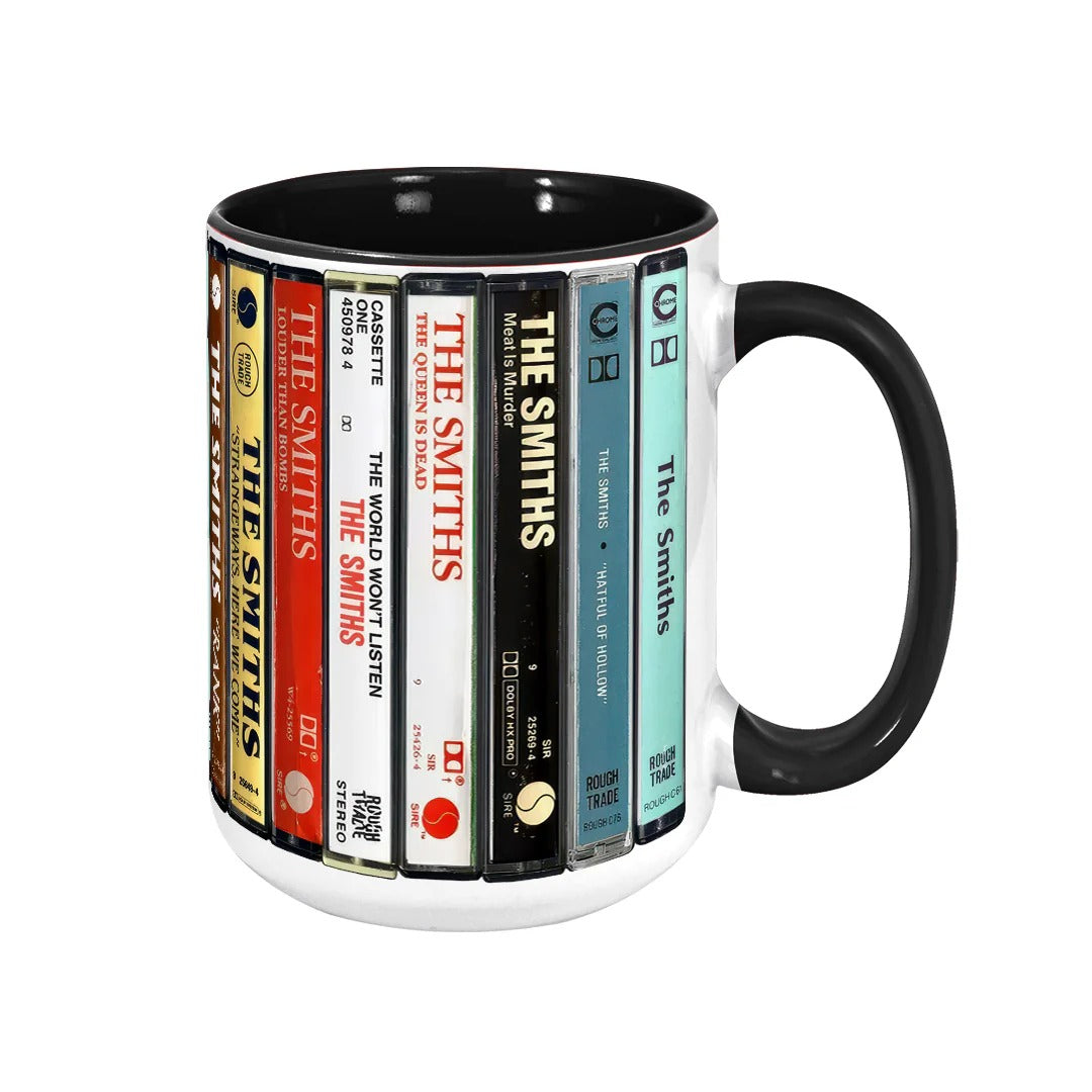 Retro Cassette Accent Mug Featuring The Smiths Albums for Music Lovers GradoCreations