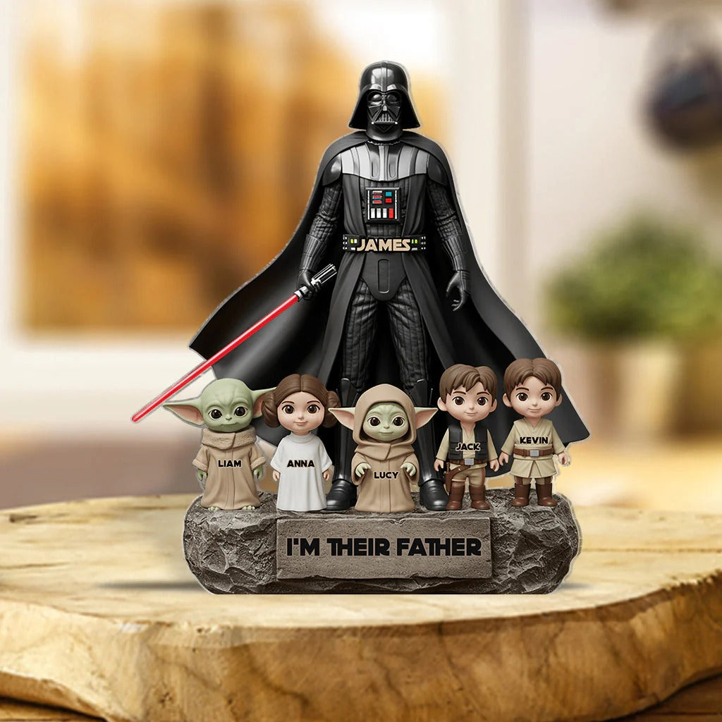 Personalized Acrylic Plaque Gift for Dad Best Dad in the Galaxy GradoCreations
