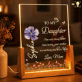 Personalized Acrylic Night Light Custom Name Gift for Daughter Wood and Acrylic Night Light GradoCreations